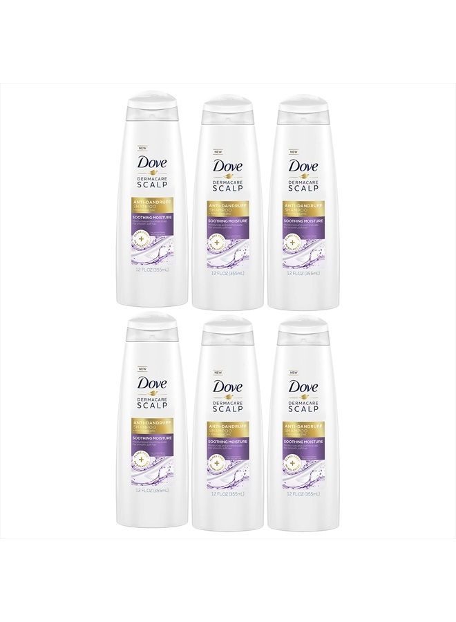 Dermacare Scalp Anti-Dandruff Shampoo Soothing Moisture 12 oz Pack Of 6
