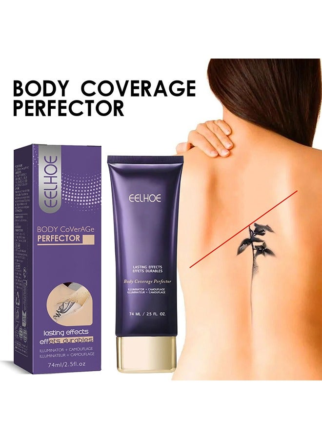 Body Coverage Perfector - Tatoo Concealer Waterproof Covering Body Tattoo Scars 74ML