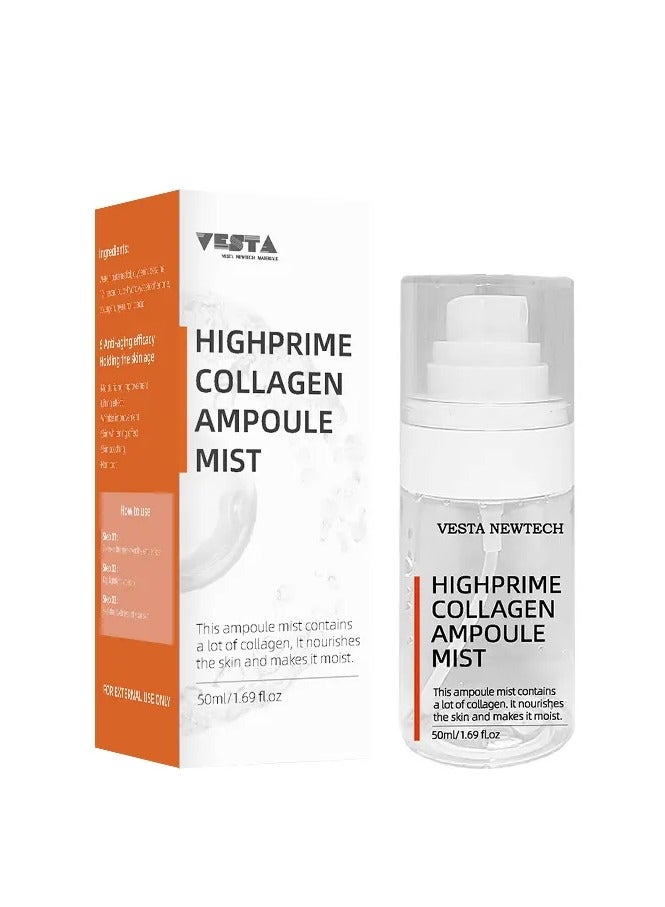 Highprime Collagen Ampoule Mist 50ml Moisture Anti wrinkle Anti-aging Face Mist