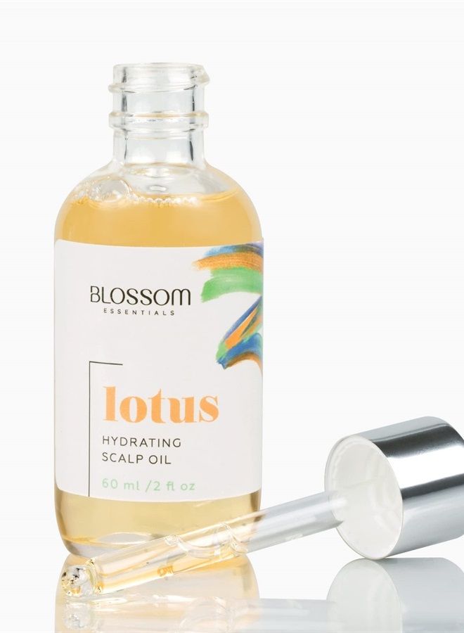Lotus Hydrating Scalp Oil - Hair Moisturizer - Soothing Oils for Face and Body - 2 Ounces