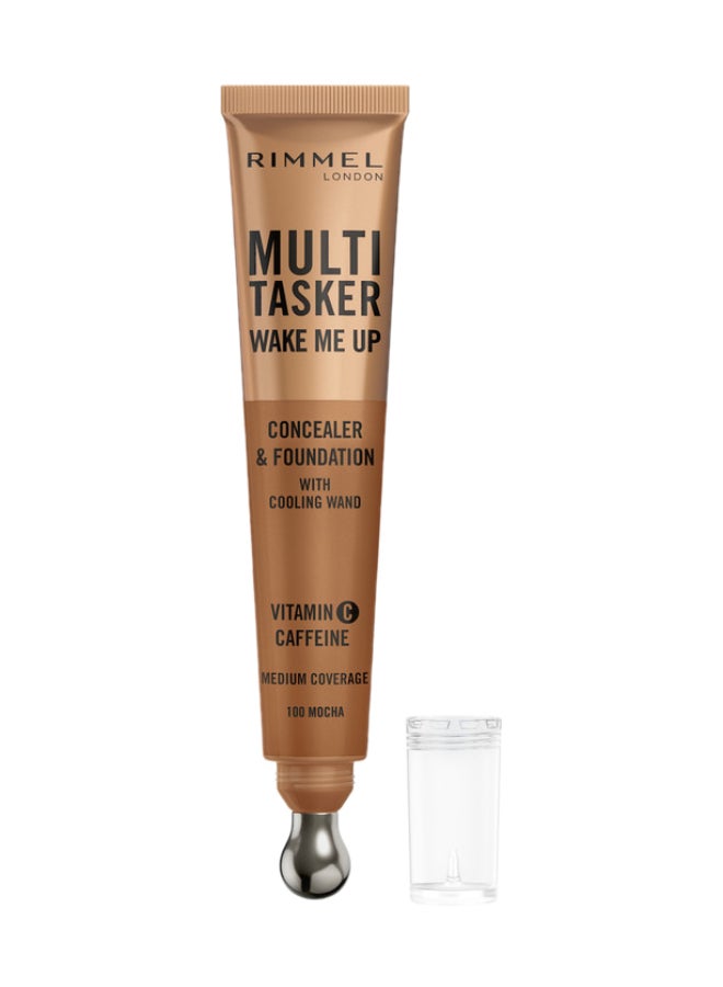 Multi-Tasker Wake Me Up Concealer & Foundation - 100 - Mocha, 20ml