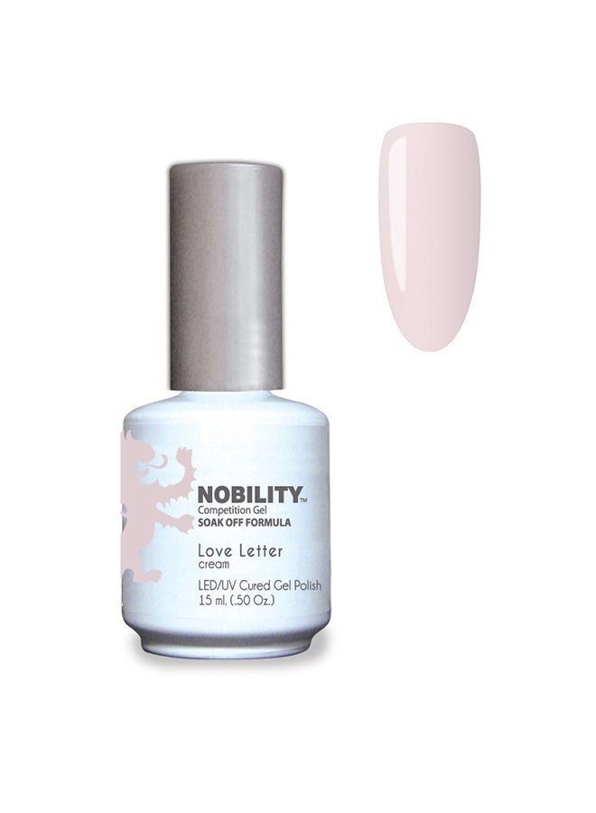 Nobility Soak Off Love Letter UV Led Cured Nail Polish Color Deep Apricot Cream 15 ml Nbgp139