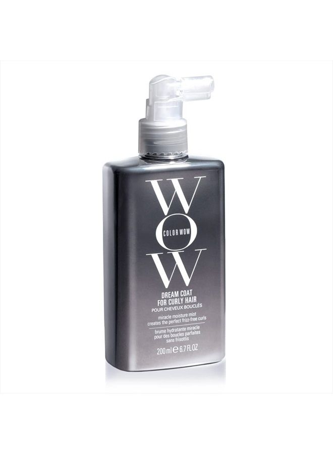 Color Wow Dream Coat for Curly Hair – One step solution for frizz free curls, 3 in 1 spray adds moisture, bundles curls, fights frizz; lightweight, non crunchy, non greasy; 2a, 2b, 2c, 3a, 3b curls