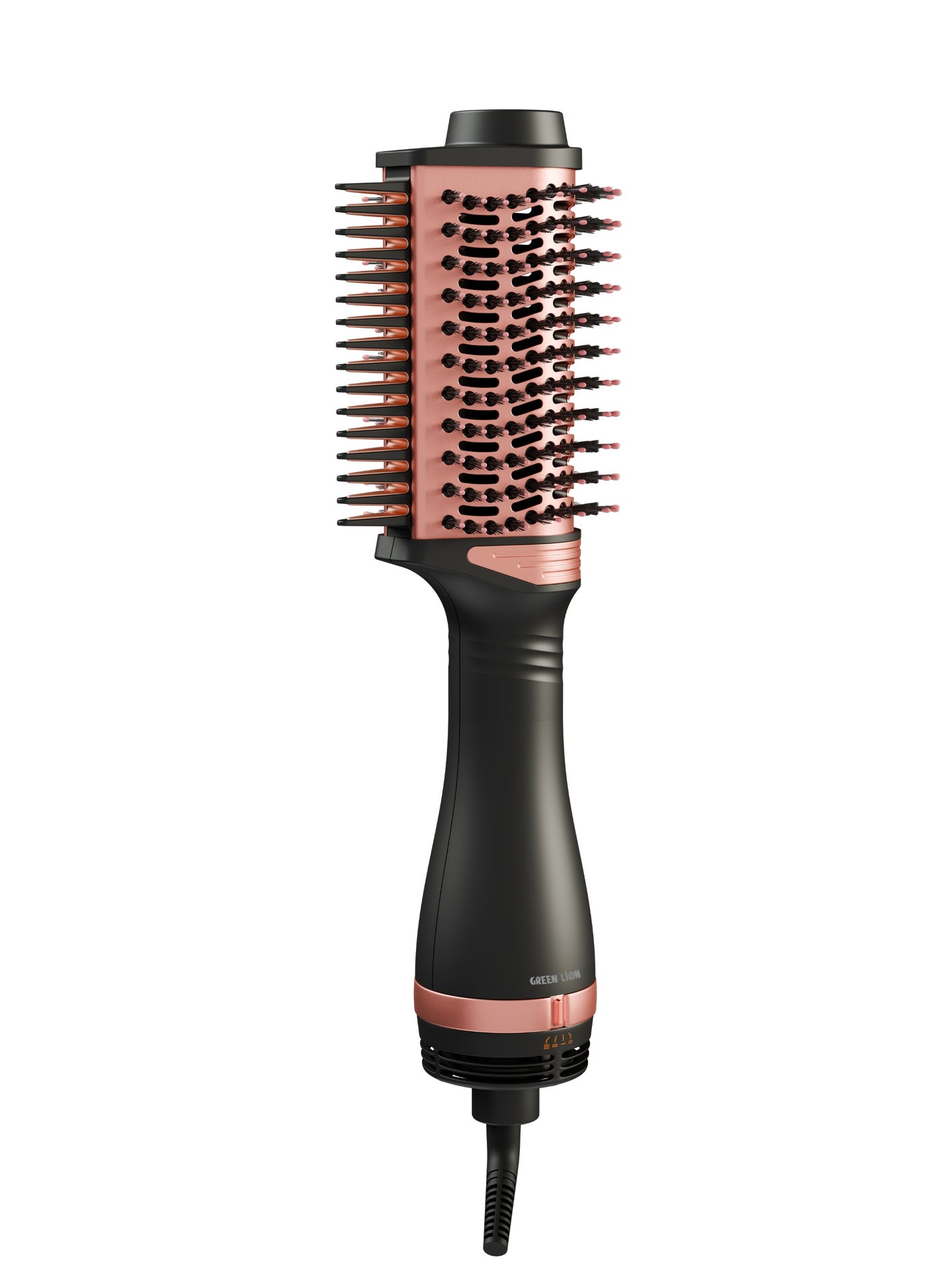 Viora 1200W Hair Styler | PTC Heating Technology | 3 Heat Settings | 360° Swivel Cord | LED Indicator | Round Brush Bristles - Black