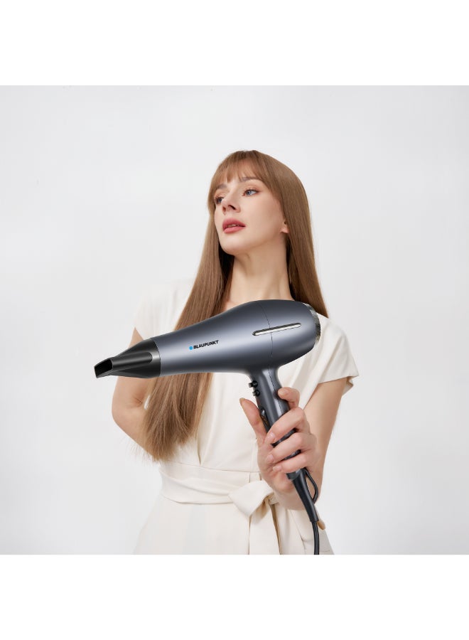 Blaupunkt Professional Hair Dryer 2400W – Ionic Function, 3 Heat & 2 Speed Settings, Cool Shot, Diffuser & Concentrator Attachments, Lightweight Design, Removable Filter-SDP730 - image 8