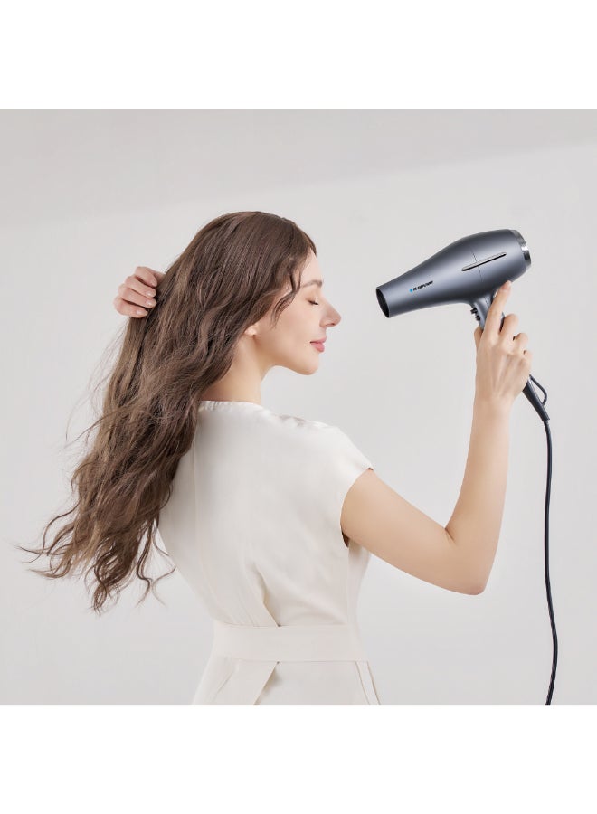 Blaupunkt Professional Hair Dryer 2400W – Ionic Function, 3 Heat & 2 Speed Settings, Cool Shot, Diffuser & Concentrator Attachments, Lightweight Design, Removable Filter-SDP730 - image 9