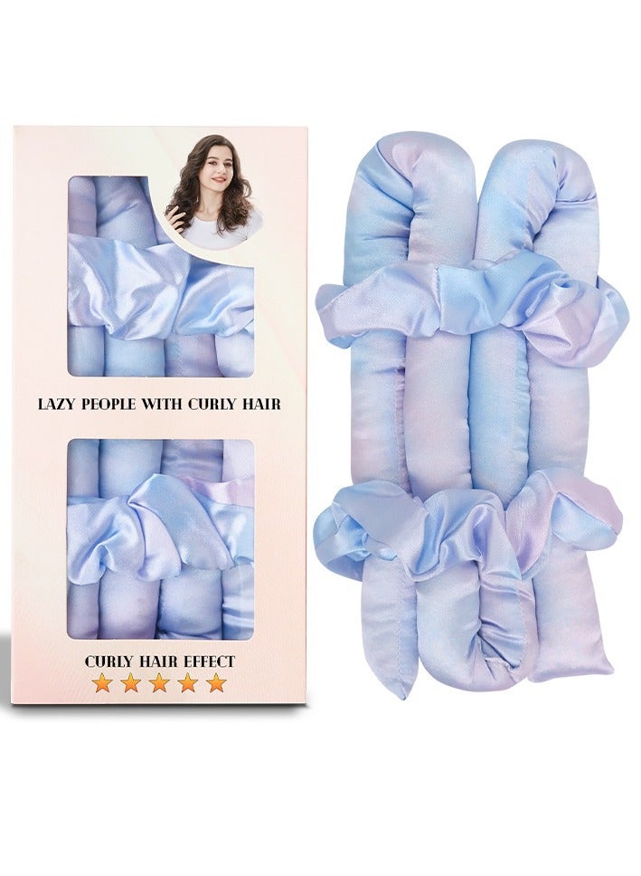 Stain Heatless Curling Set,  Hair Rollers for Heatless Curls,  Heatless Hair Curlers & Hot Rollers, Heatless Curling Rod Headband, Heatless Curler, Blue