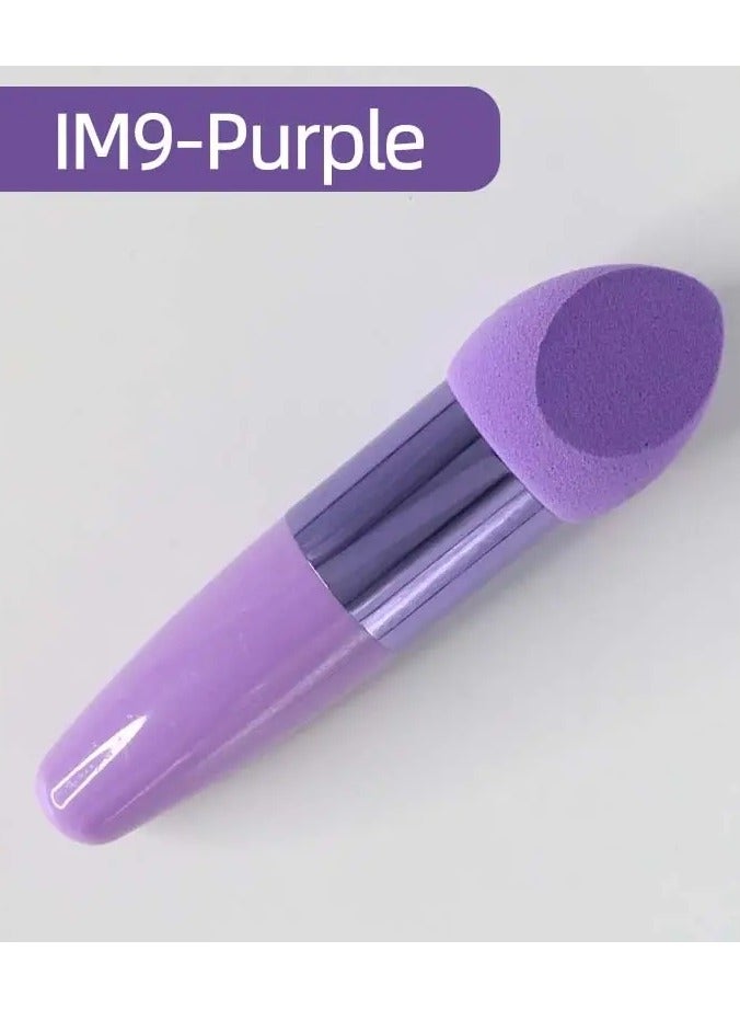1 Pc Mushroom Head Makeup Brushed Women Makeup Beauty Foundation Sponge Powder Puff with Handle Smooth Shaped Cosmetic Tool Purple