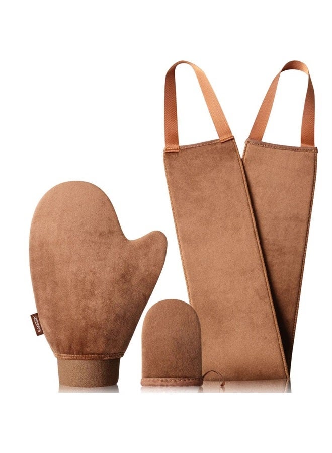 Self Tanner Mitt - Self Tanning Mitt Applicator with【US Patent】Tanning Glove for Self Tan Mitt Applicator, Back Applicator, Mini Self Tan Mit, 3 Set Tanning Mitts Self Tanner Glove, Tan Glove