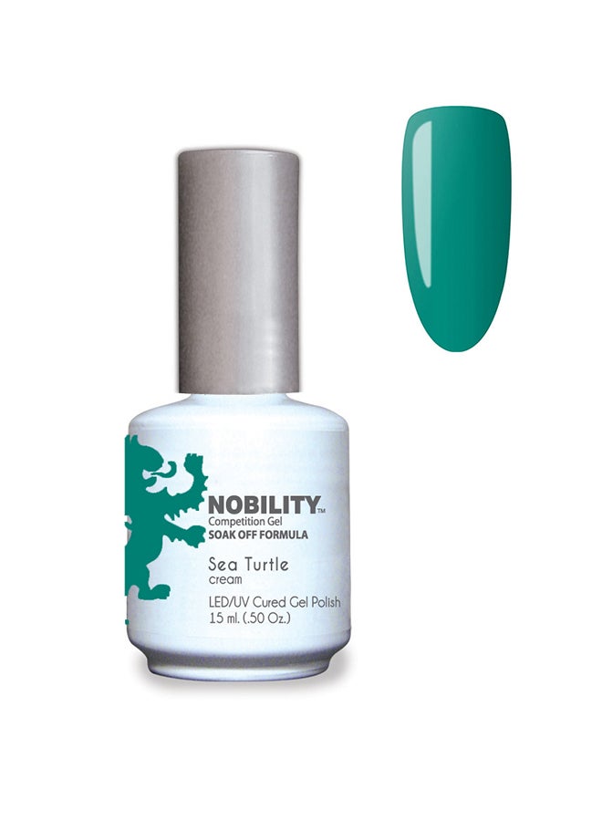 Nobility Soak Off Sea Turtle UV Led Cured Nail Polish Color Jungle Green Cream 15 ml Nbgp167