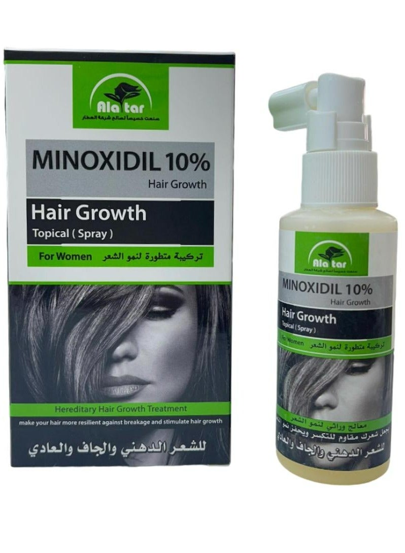 Minoxidil 10% Hair Growth Topical Hair Spray 65 ML