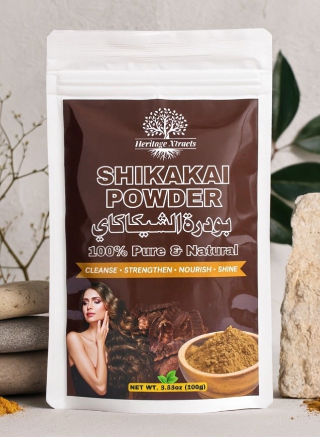 Pure Shikakai Powder 100gm | Natural Hair Cleanser & Conditioner | Strengthens Roots, Reduces Dandruff & Promotes Hair Growth