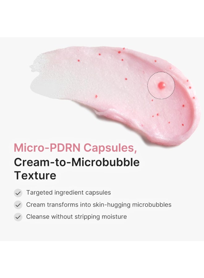 Medicube PDRN Pink Glutathione Capsule Brightening Low pH Cleansing Foam Daily Face Wash 120g - image 6