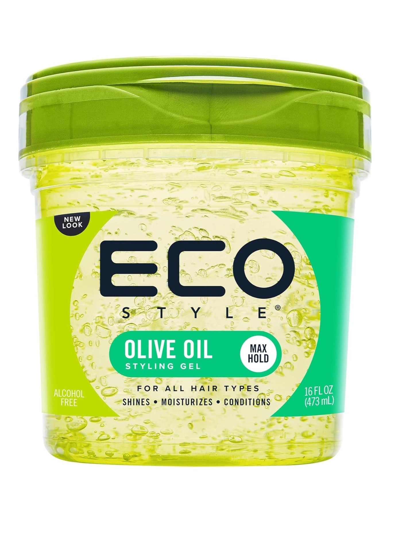 Eco Style Olive Oil Styling Gel 473ml | Max Hold & Shine for All Hair Types
