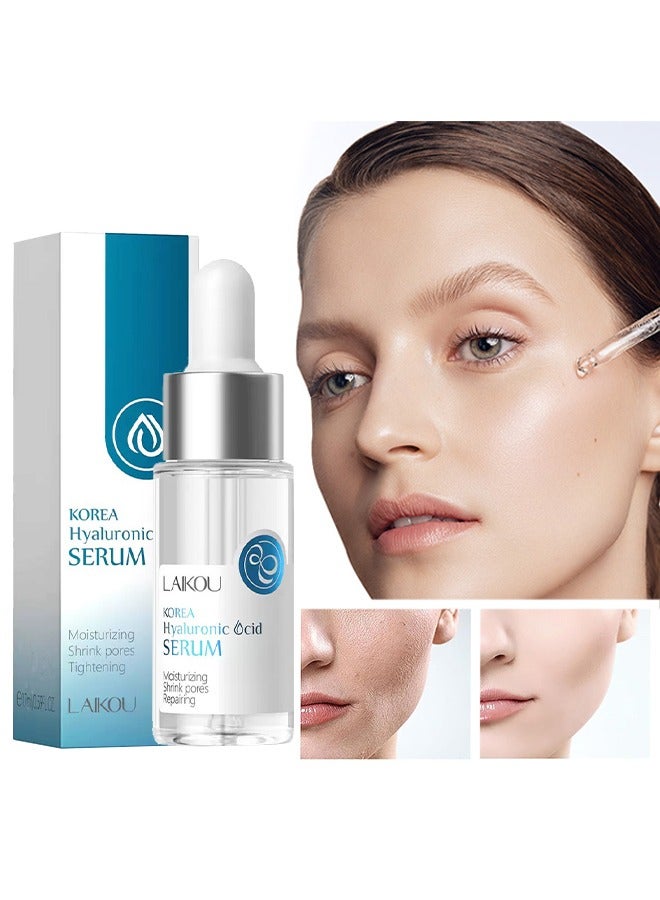 Hyaluronic Acid Serum for Face Hydrated, Facial Serum,Anti-Aging Skin Care ,Day and Night Moisturizing Essence for Face Anti Aging, 30ml