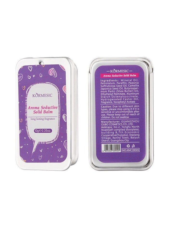 Aromatic Solid Perfume Balm 10g - Long-Lasting Fragrance