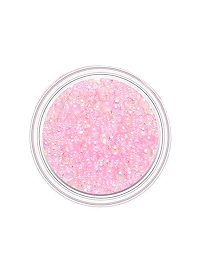 Colorful Resin Bubble Beads Micro Caviar Water Droplets Tiny Crafting For Nail Arts Baby Pink CNA1BP