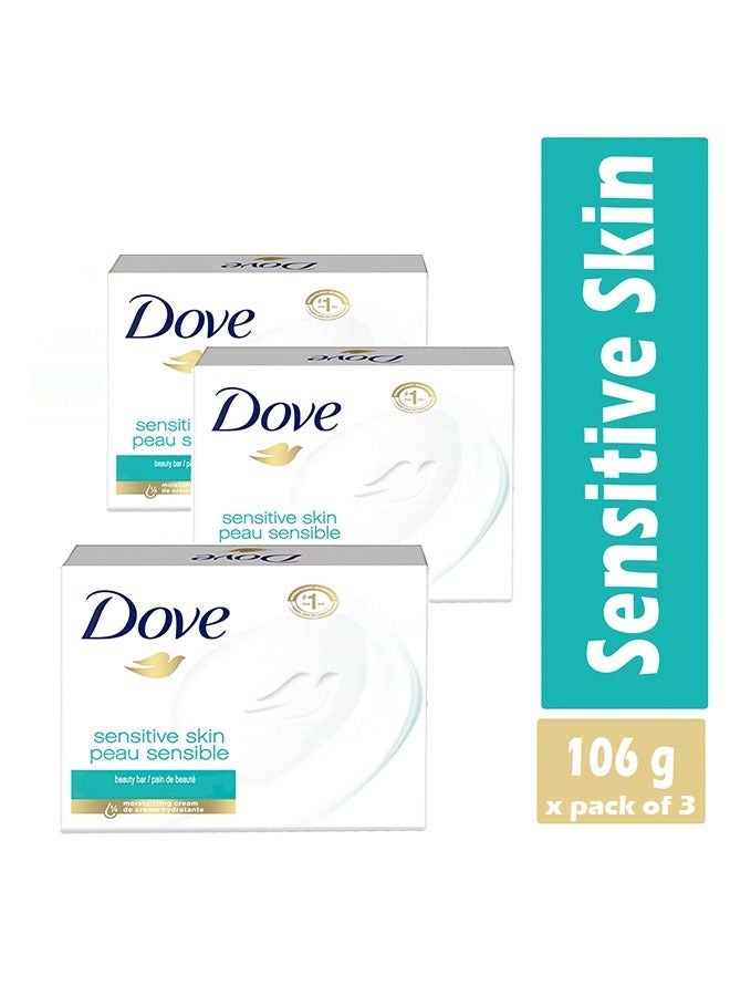 3 Piece Sensitive Skin Moisturizing Beauty Bar Set