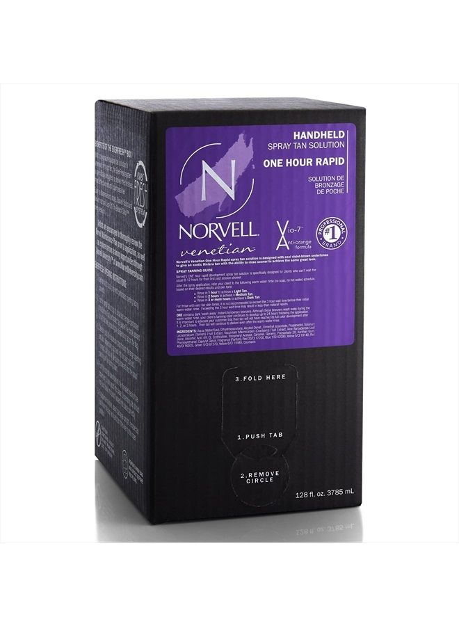 Premium Professional Sunless Tanning Spray Tan Solution - Venetian One, 1 Gallon/128 fl.oz.