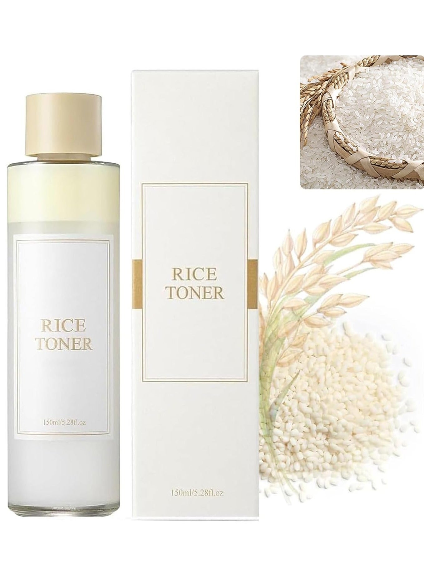 Natural Organic Skin Care Toner Glow Essence with Niacinamide Hydrating Whitening Rice Water Face Toner For All Skin