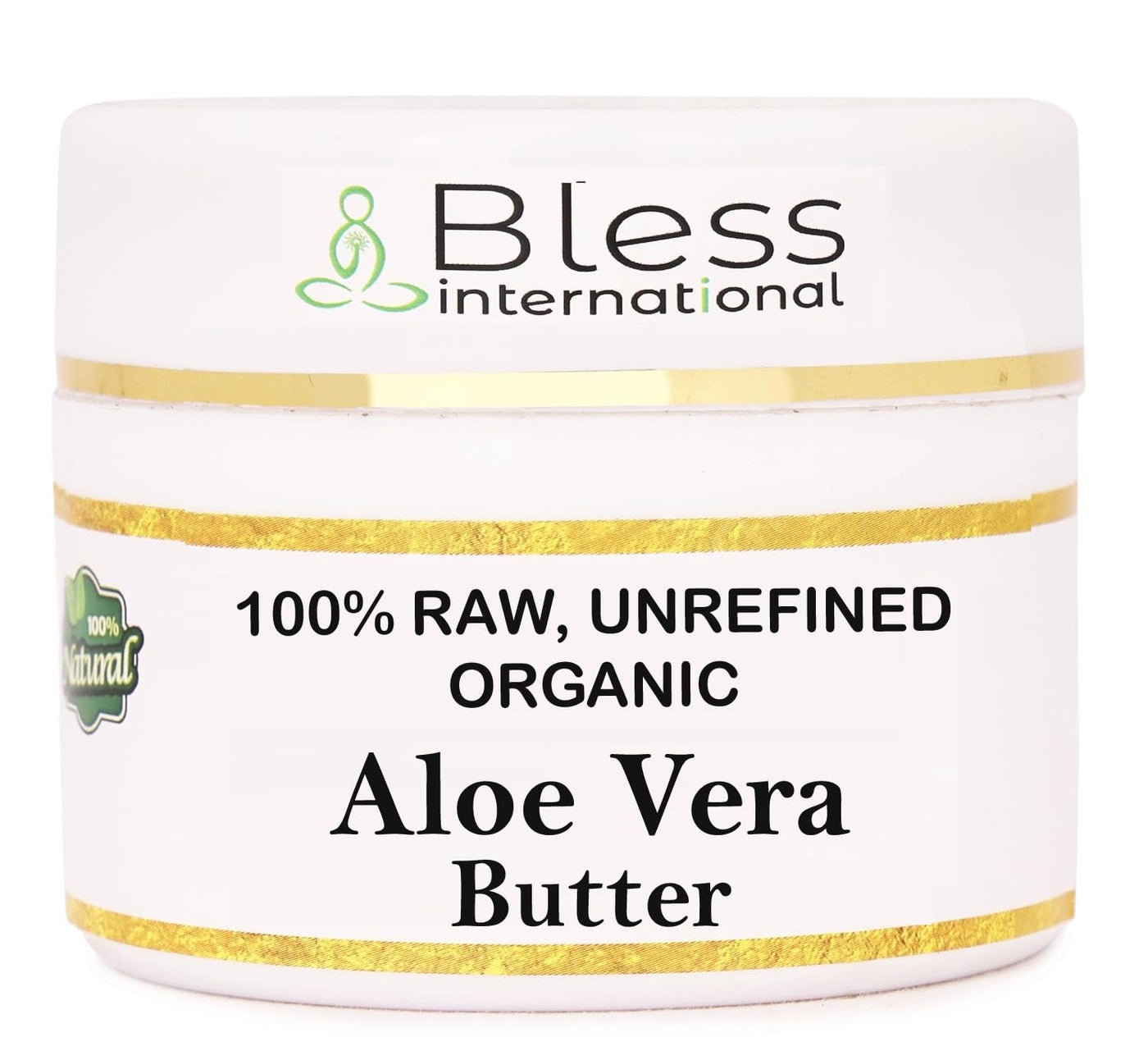 Organic Raw Aloe Vera Butter 100% Pure,Natural & Unrefined| Skin Moisturizer For Face, Body & Hair| 8 OZ/230 GM Ivory / White Grade A | DIY Creams, Balms, Lotions, Soaps| Softens Dry & Tough Skin