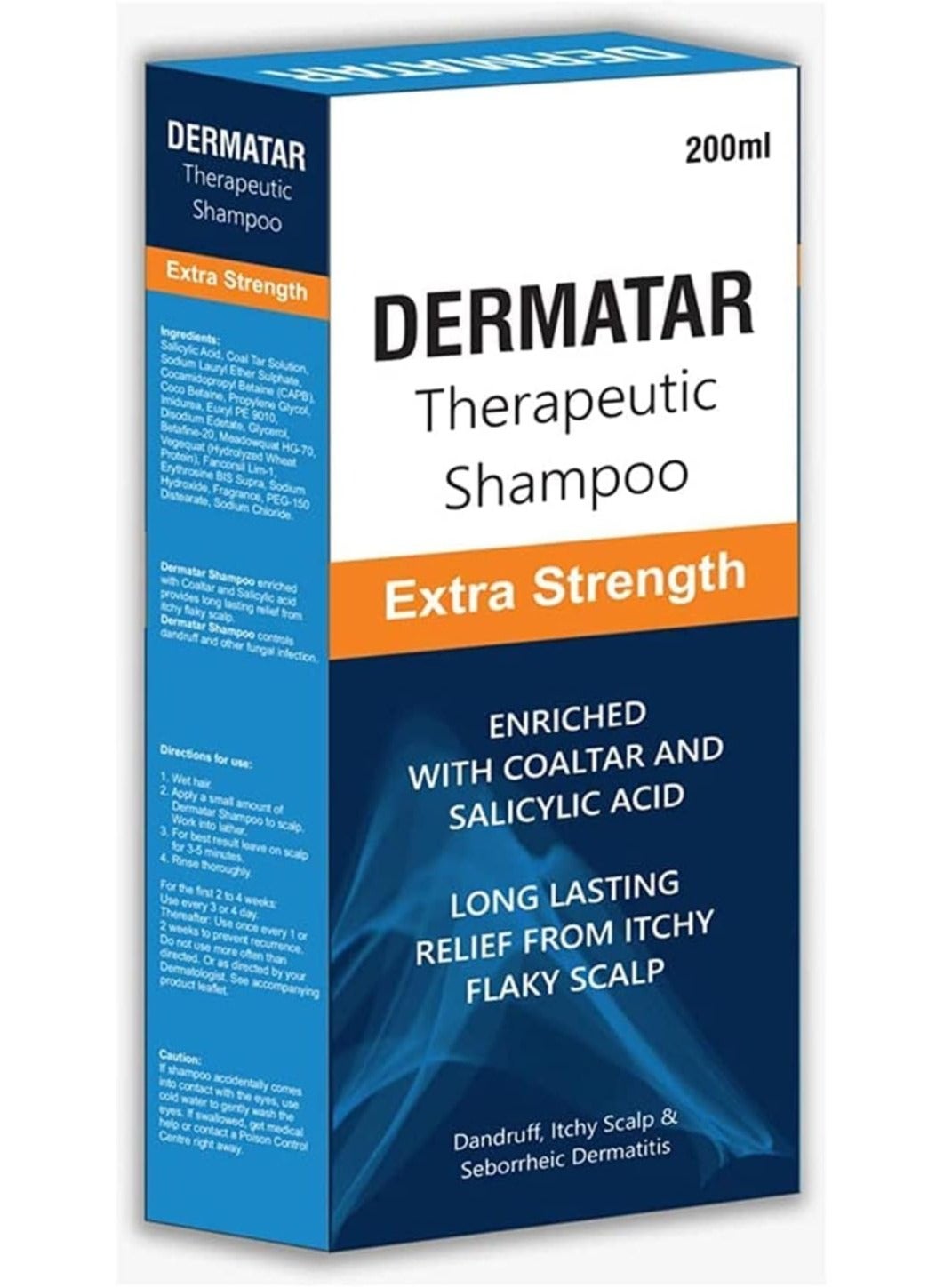 Dermatar Extra Strength Therapeutic Hair Shampoo 200ml