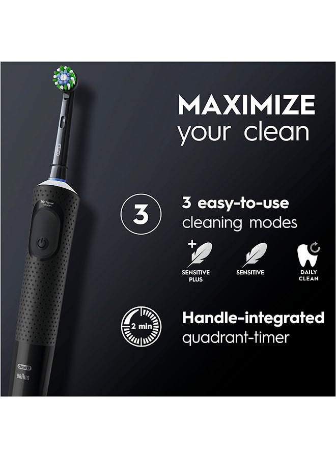 Vitality 300 Protect 360° Deeper Clean Rechargeable Electric Toothbrush, Pack of 1 - Black - image 4