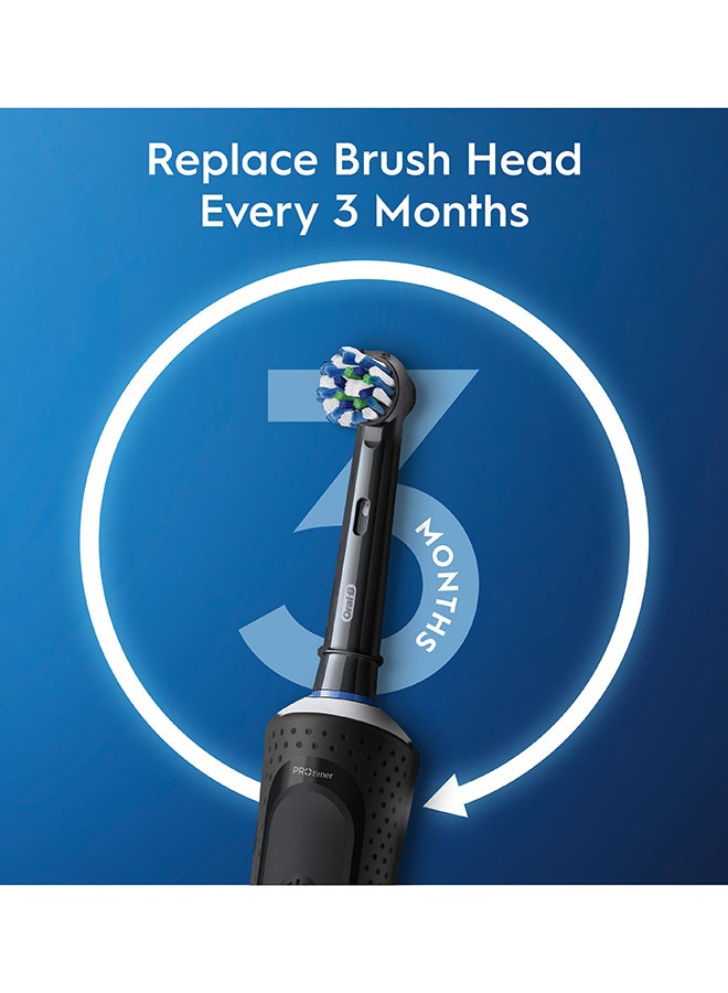 Vitality 300 Protect 360° Deeper Clean Rechargeable Electric Toothbrush, Pack of 1 - Black - image 7