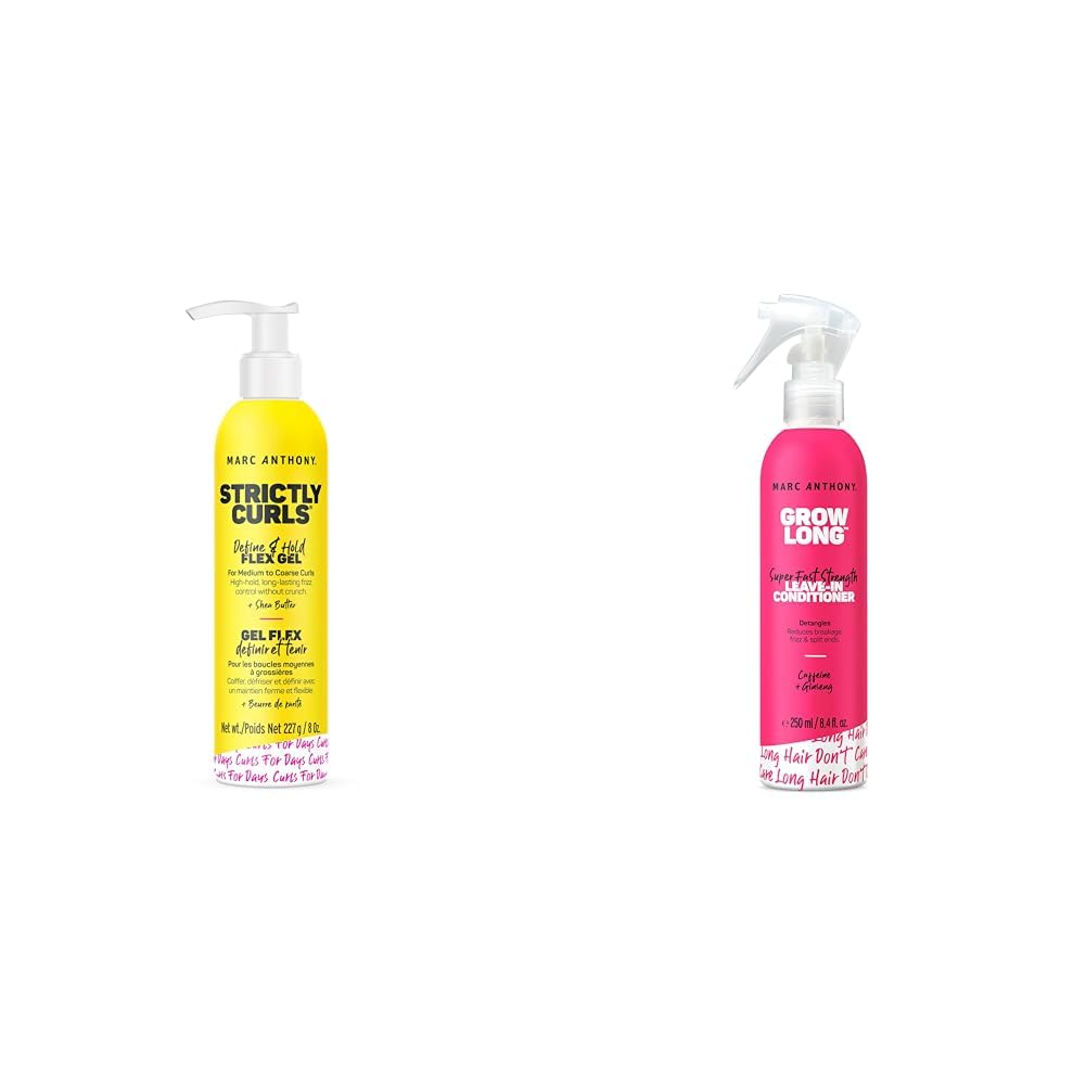 Marc Anthony Define & Hold Flex Gel and Leave-In Conditioner for Curly, Dry & Damaged Hair