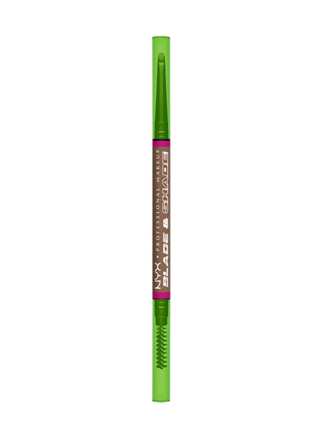 Blade And Shade Dual Edged Brow Pencil Up to 16HR wear Smooth-glide pigment Taupe