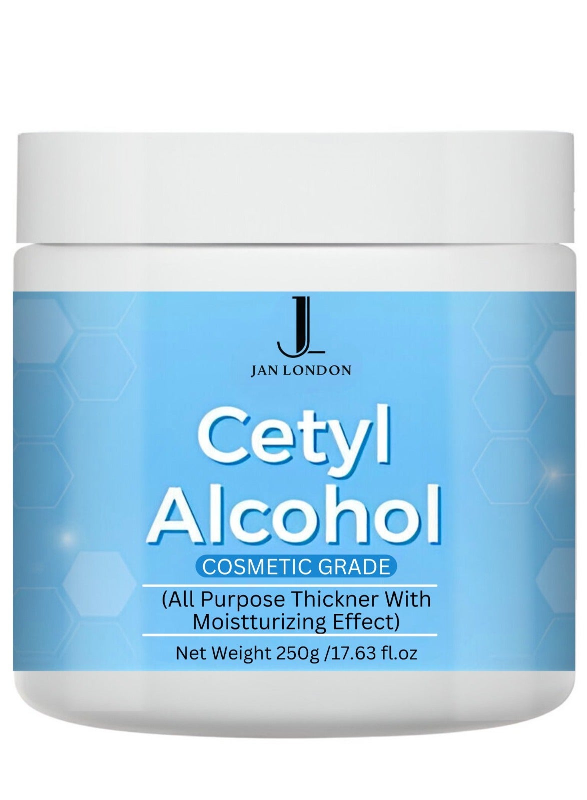 1698 (Cetyl Alcohol) - 250g | High Purity Industrial-Grade Emollient and Consistency Agent for Premium Cosmetic Formulation in Lotion, Conditioner, Cream, and Shampoo | and Stable Performance
