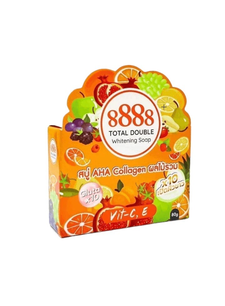 8888 Total Double Whiteing Soap Aha Collagen