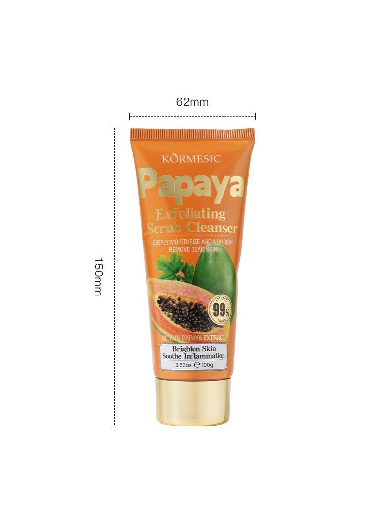 2pcs Papaya Scrub Cleanser 100g - Brightening & Exfoliating