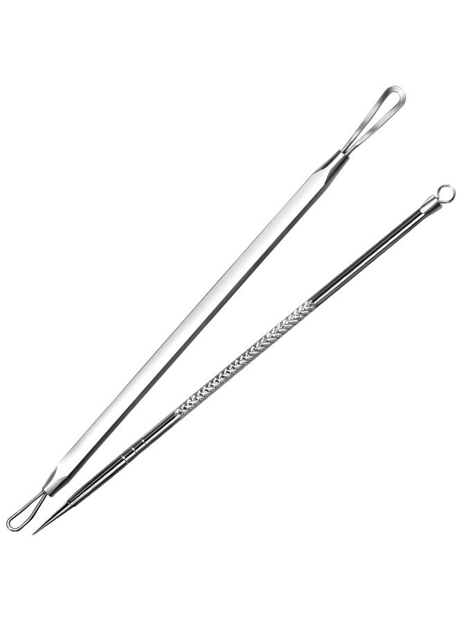 Pimple Extractor Acne Treatment Surgical Grade Blackhead Comedone Removal 2-in-1 Popper Tool for Face Nose