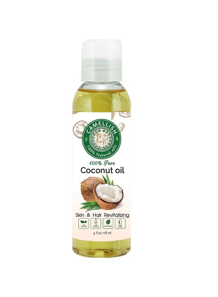 Natural coconut oil 100% for hair  by Camellish 118 ml