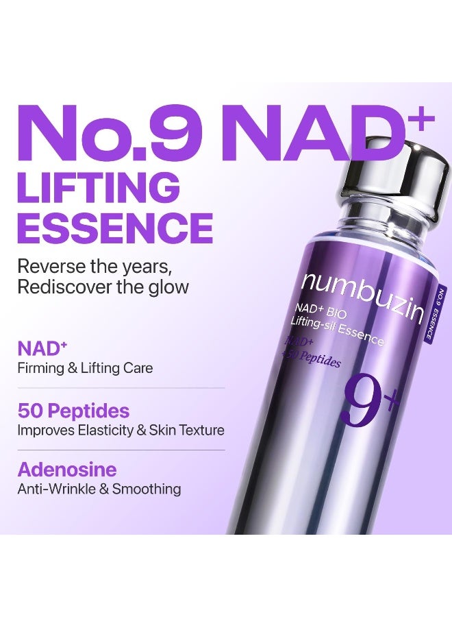 No.9 Essence | NAD+ BIO Lifting-sil Essence | Lifting, Firming, Wrinkles, Fine Lines, Elasticity | Peptides, NAD+ | Serum for Aging, Dull Skin | 30ml - image 2