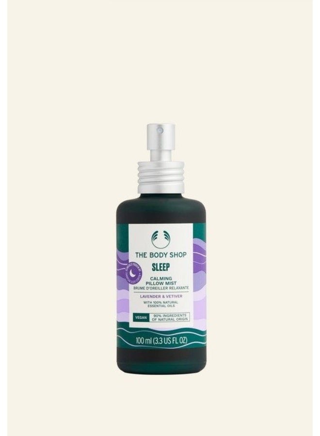 Sleep Calming Pillow Mist – Bedtime Spray with Lavender & Vetiver Essential Oils, Improves Sleep Quality, Vegan, 90% Natural Origin Ingredients, 100ml