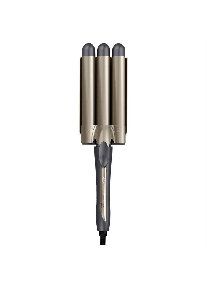 INFINITIPRO by CONAIR 3 Barrel Curling Iron, Hair Waver, Create Beachy Waves, Long-Lasting Waves for use on Medium to Long Hair