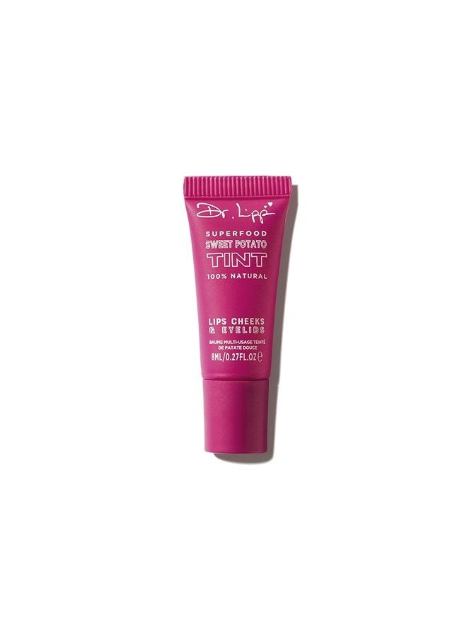 Dr.Lipp, Superfood Sweet Potato Tint. 4-In-ONE. Lip Gloss, Lip Tint, Cheek Blush, Tinted Eye Gloss. 100% natural-origin. 8ml.