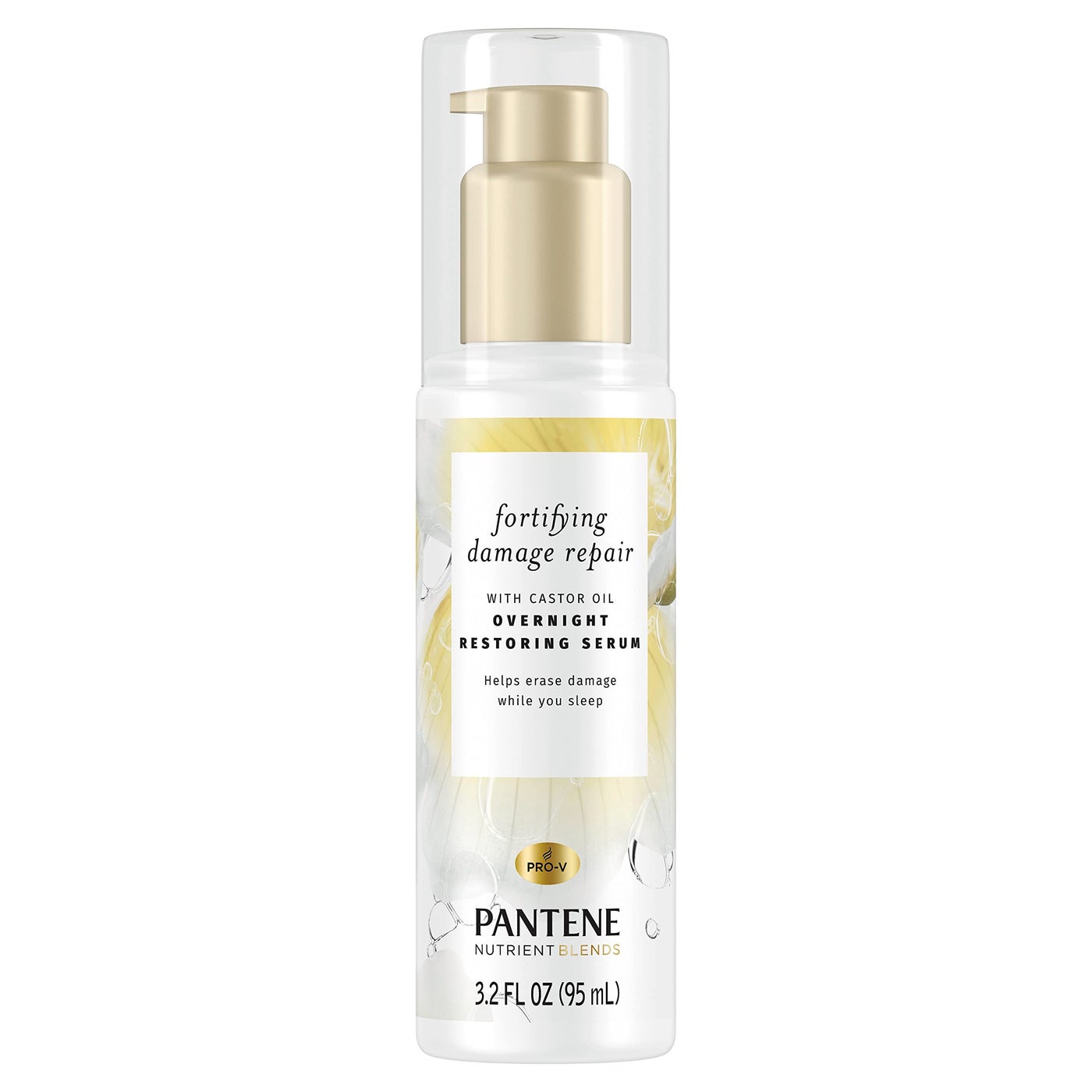 Pantene Fortifying Damage Repair Overnight Serum, Sulfate Free, Nutrient Blends, 3.2 fl oz