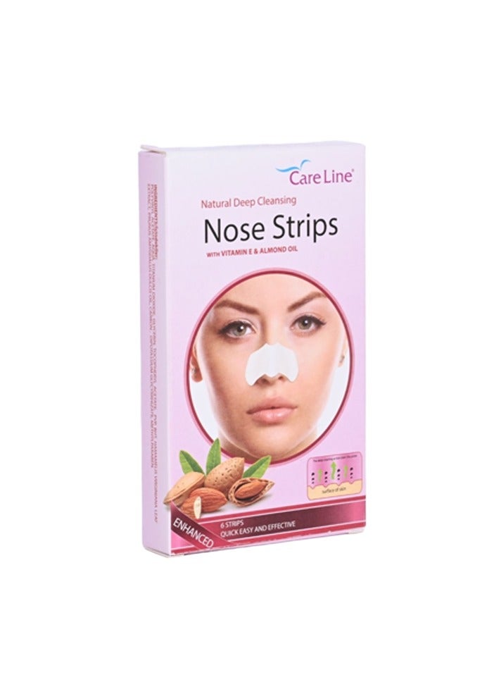 Natural Deep Cleansing Nose Strips with Vitamin E & Almond Oil 6 Strips