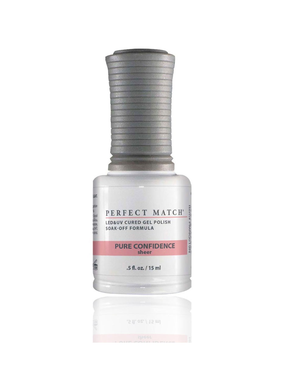 Perfect Match Gel Nail Polish 15ml Soak Off Long Lasting High Shine UV LED Gel Non Toxic Easy Application Wide Color Range for Manicure and Pedicure  Simply Me PMS021N
