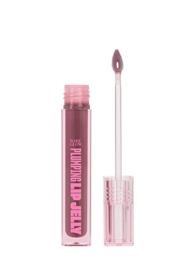 Babe Glow Plumping Lip Jelly - High Shine Lip Gloss for Fuller, Thicker Lips, Moisturizing and Soothing, Mauve