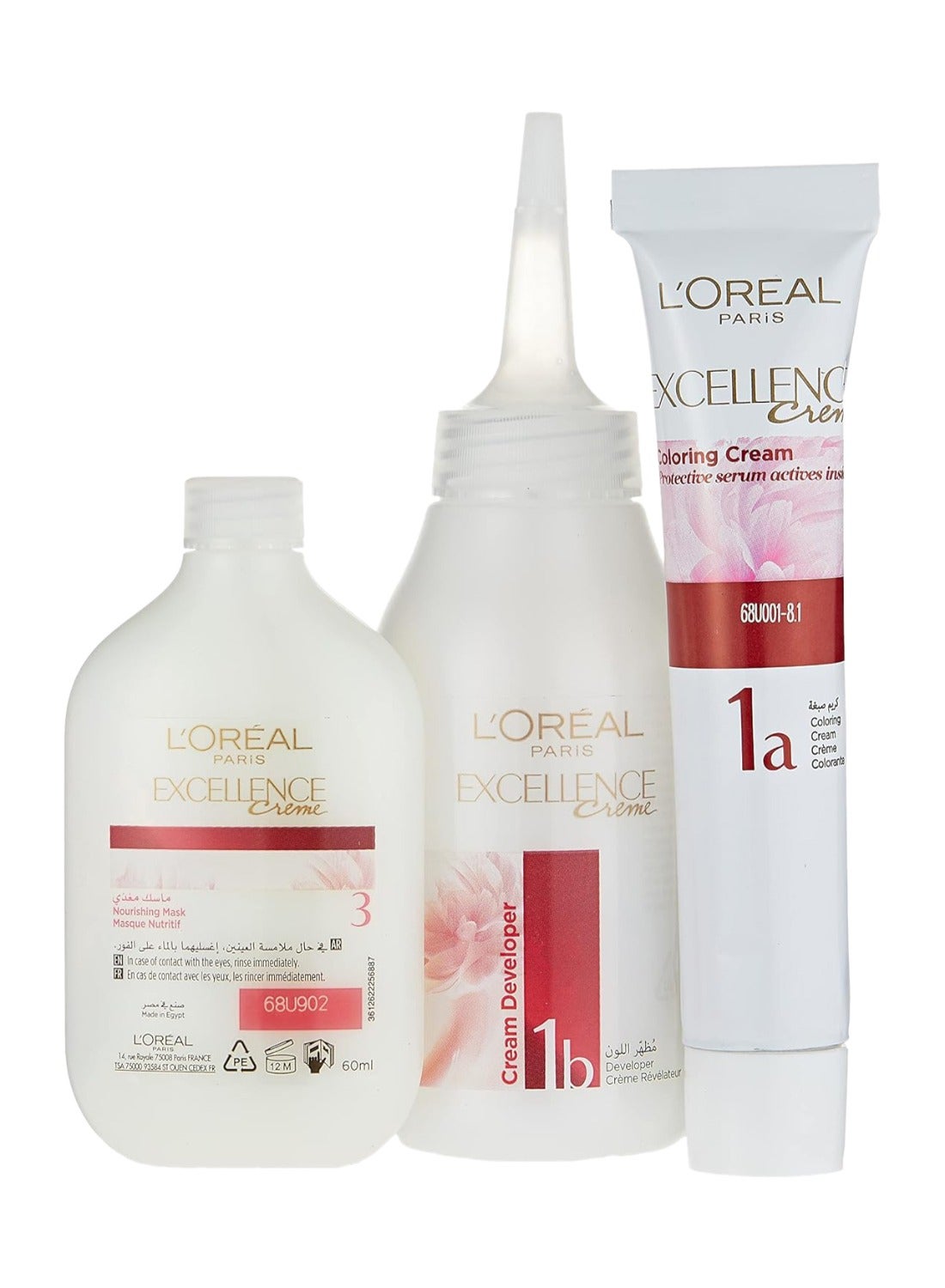 Excellence Crème Permanent Hair Color 8.1, Light Ash Blonde