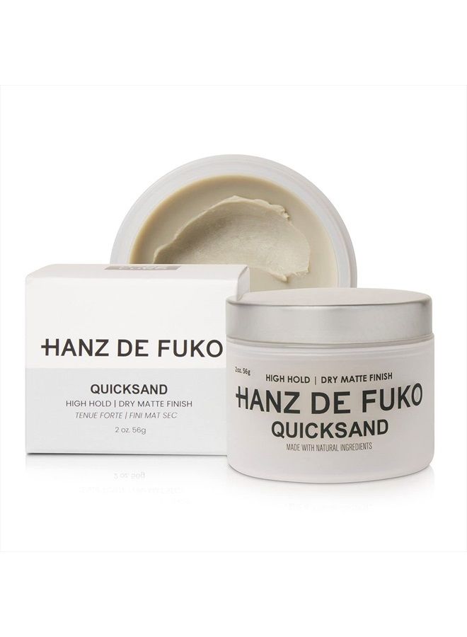 Quicksand: Premium Men's Hair Styling Wax and Dry Shampoo Combo with Ultra-Matte Finish (2oz)