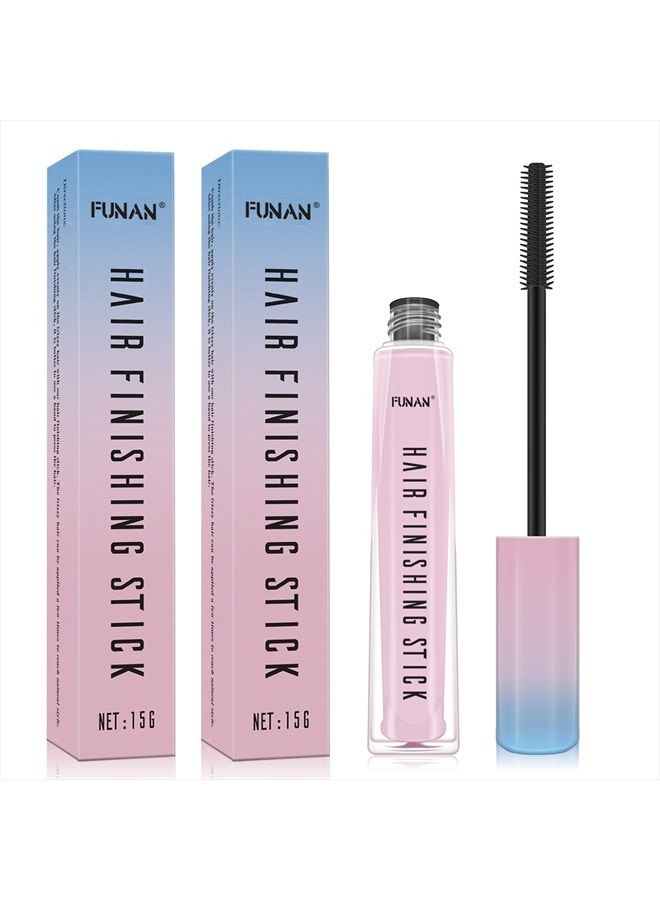 Hair Finishing Stick 2 Pack for Small Broken Hair Cream/ Gel for Women Naturally Refreshing, Hair Wax Stick, Non-Greasy and Non-Sticky