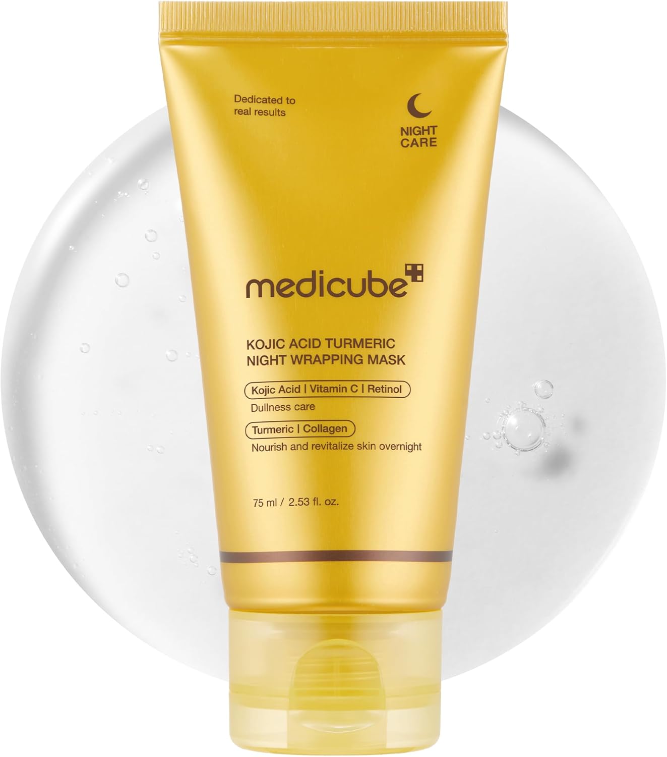 Turmeric Overnight Wrapping Peel Off Mask - Nourishes dull, uneven skin with hydrolyzed collagen for glowing skin and improved elasticity. Korean skincare