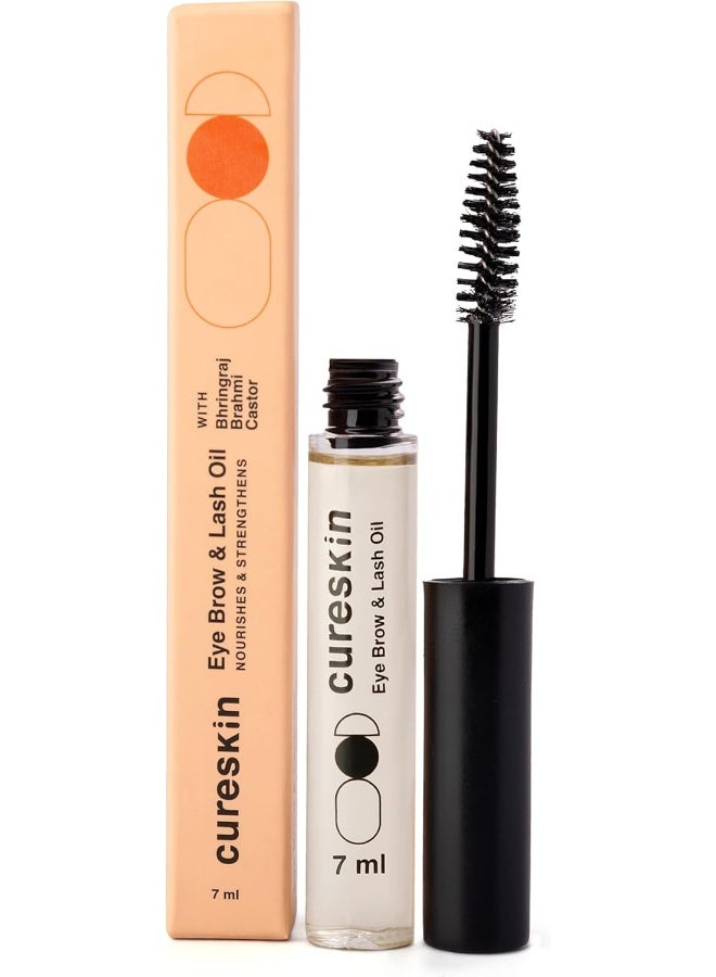 Cureskin Eye Brow & Lash Oil | Nourishes and Strengthens (7 ml) | Eyelash Growth Serum | Lash Serum for Eyelash Growth