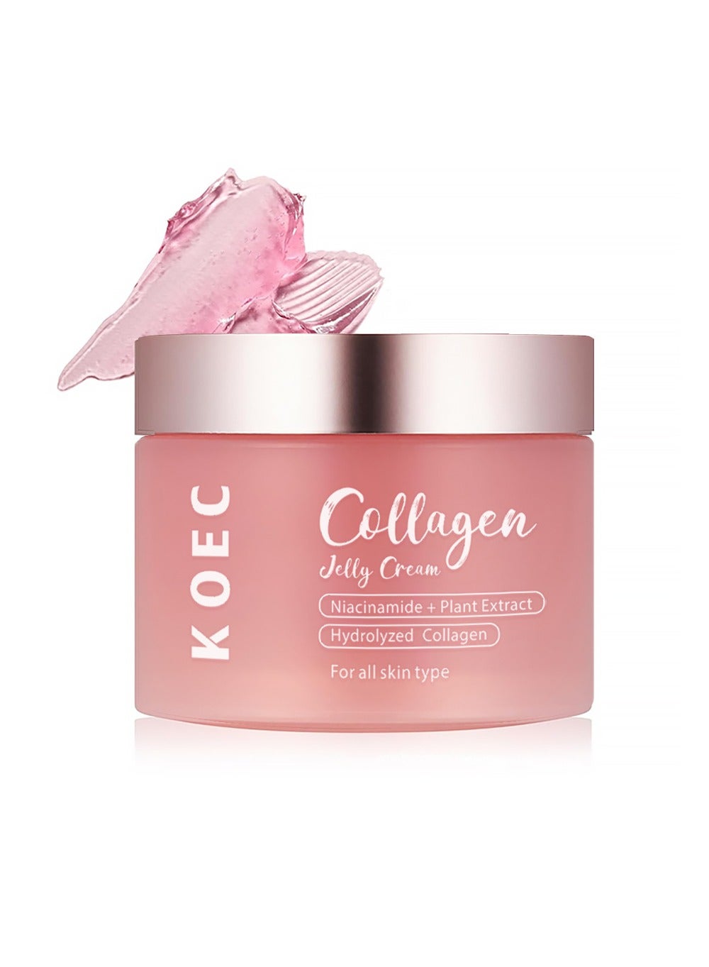 Collagen Jelly Cream - Niacinamide & Freeze-Dried Hydrolyzed Collagen , Boosts Skin's Barrier Hydration & Gives 24h Glow & Lifted Look ,100g