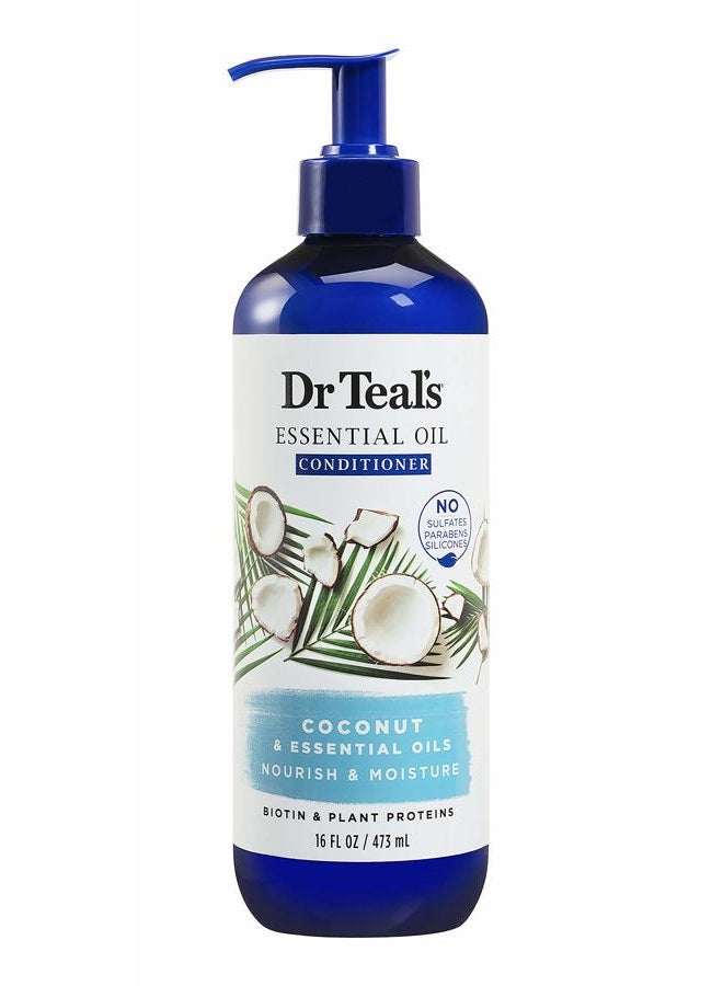 Conditioner, Coconut & Essential Oils 16 Fl Oz
